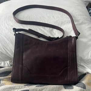 Frye Burgundy Melissa Crossbody Bag